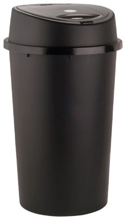 HOME 45 Litre Touch Top Bin - Black.